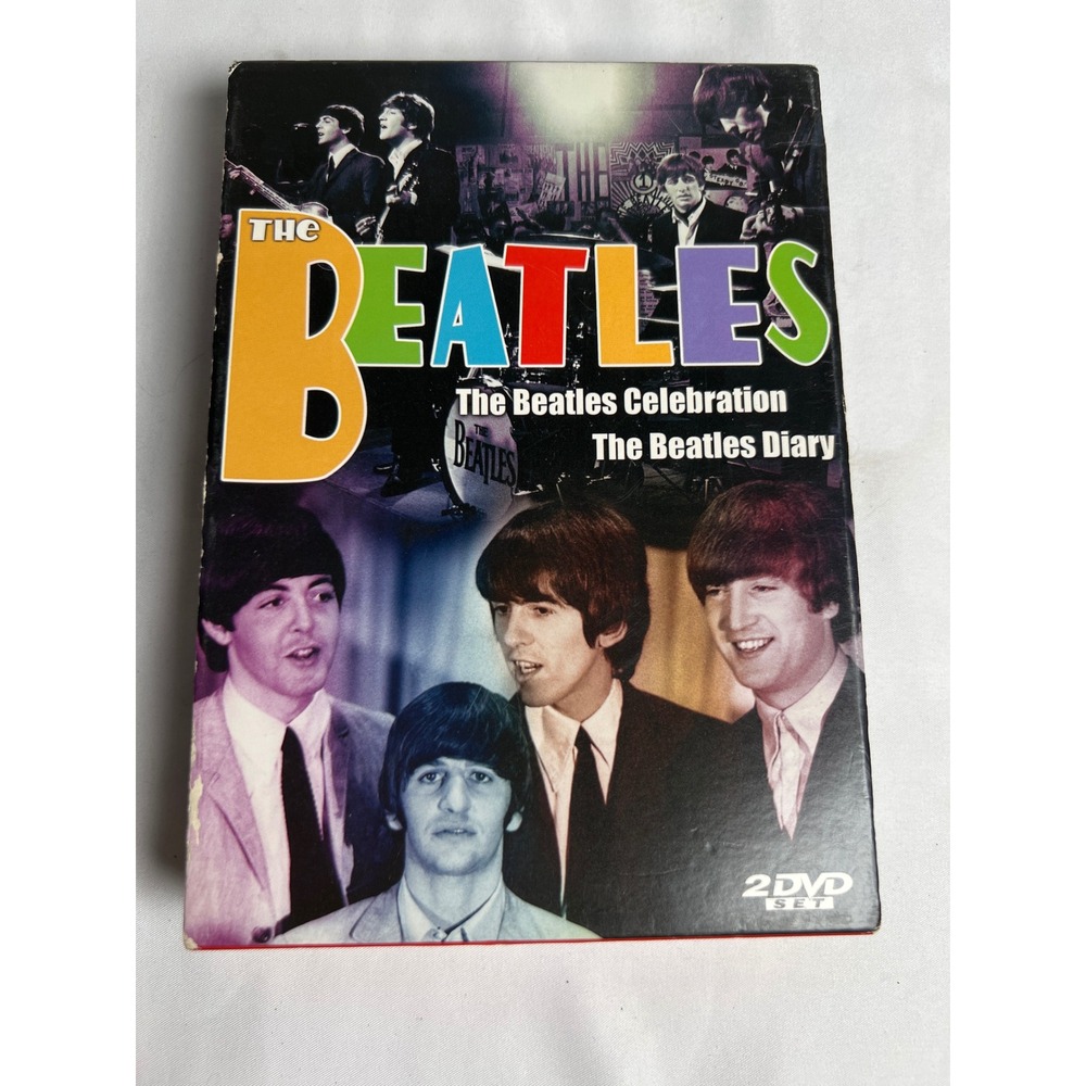 VINTAGE Delta Entertainment The Beatles DVD Set Unisex OS Multicolor Good